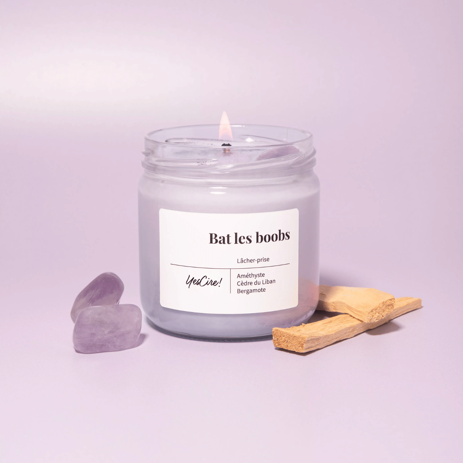 Bougie Lithothérapie Yes Cire - Farfelue