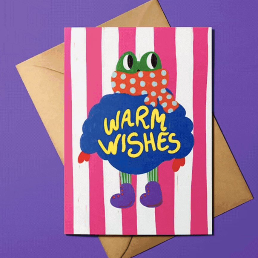 Carte de Voeux Eddie Baehr (avec enveloppe)