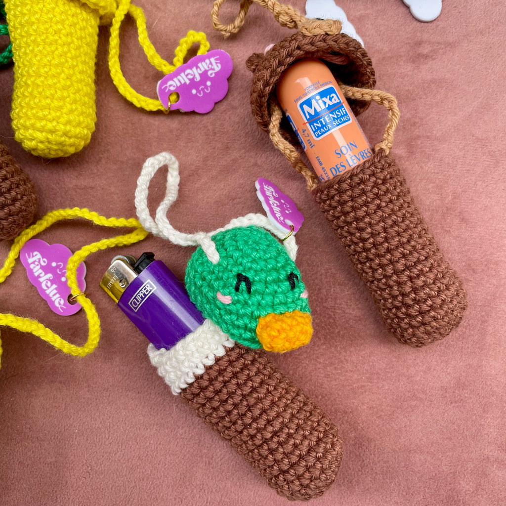 Porte Baume à Lèvre en crochet