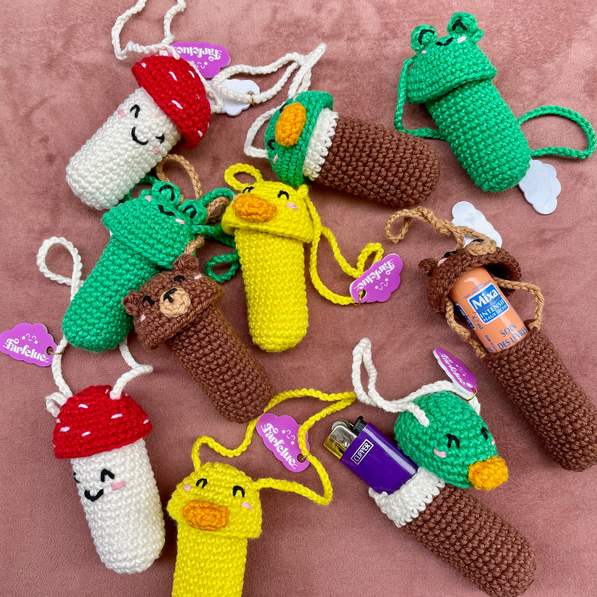 Porte Baume à Lèvre en crochet