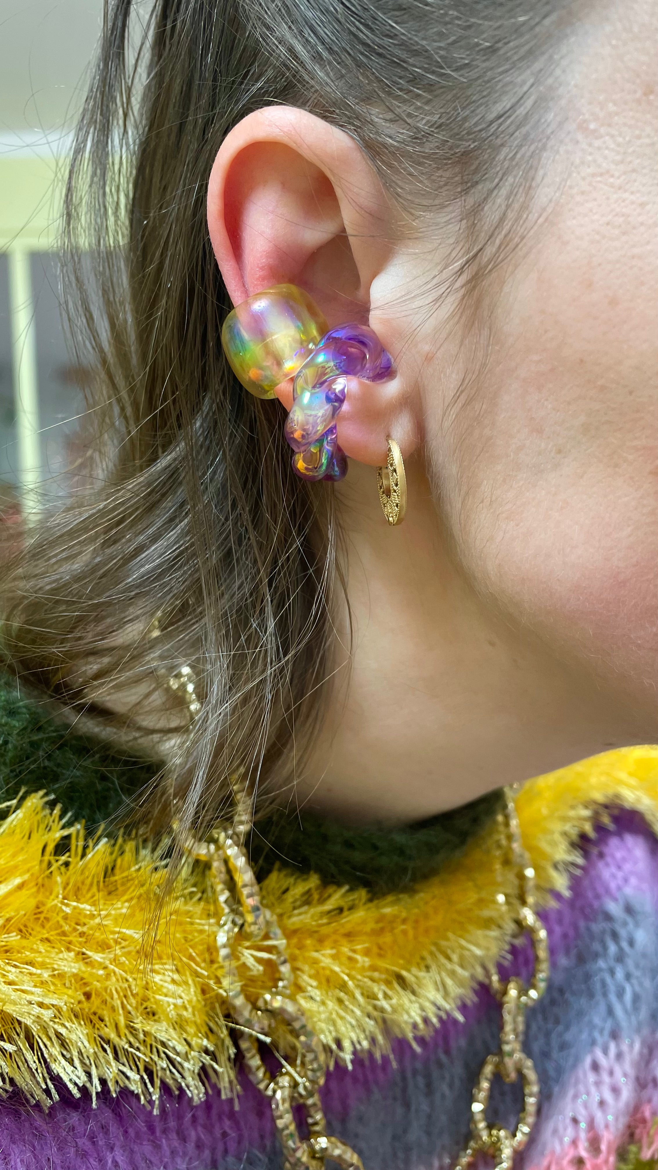 Bague d'Oreille transparente