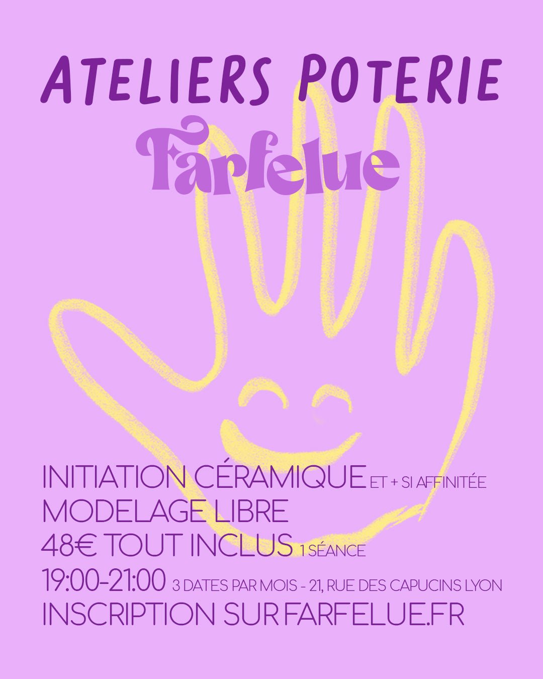 Atelier Poterie avec Julie - Décembre 2025 - Farfelue