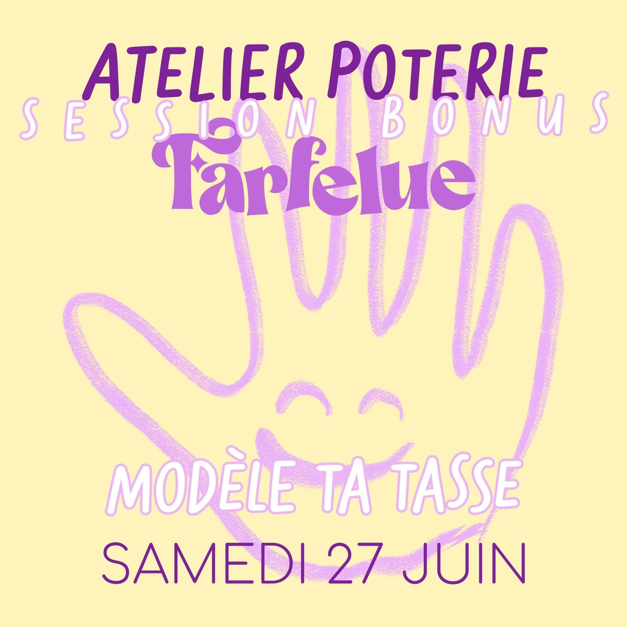 Atelier Poterie BONUS 𝗠𝗼𝗱𝗲𝗹𝗲 𝘁𝗮 𝘁𝗮𝘀𝘀𝗲 - Farfelue