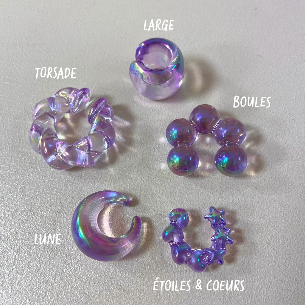 Bague d'Oreille transparente - Farfelue