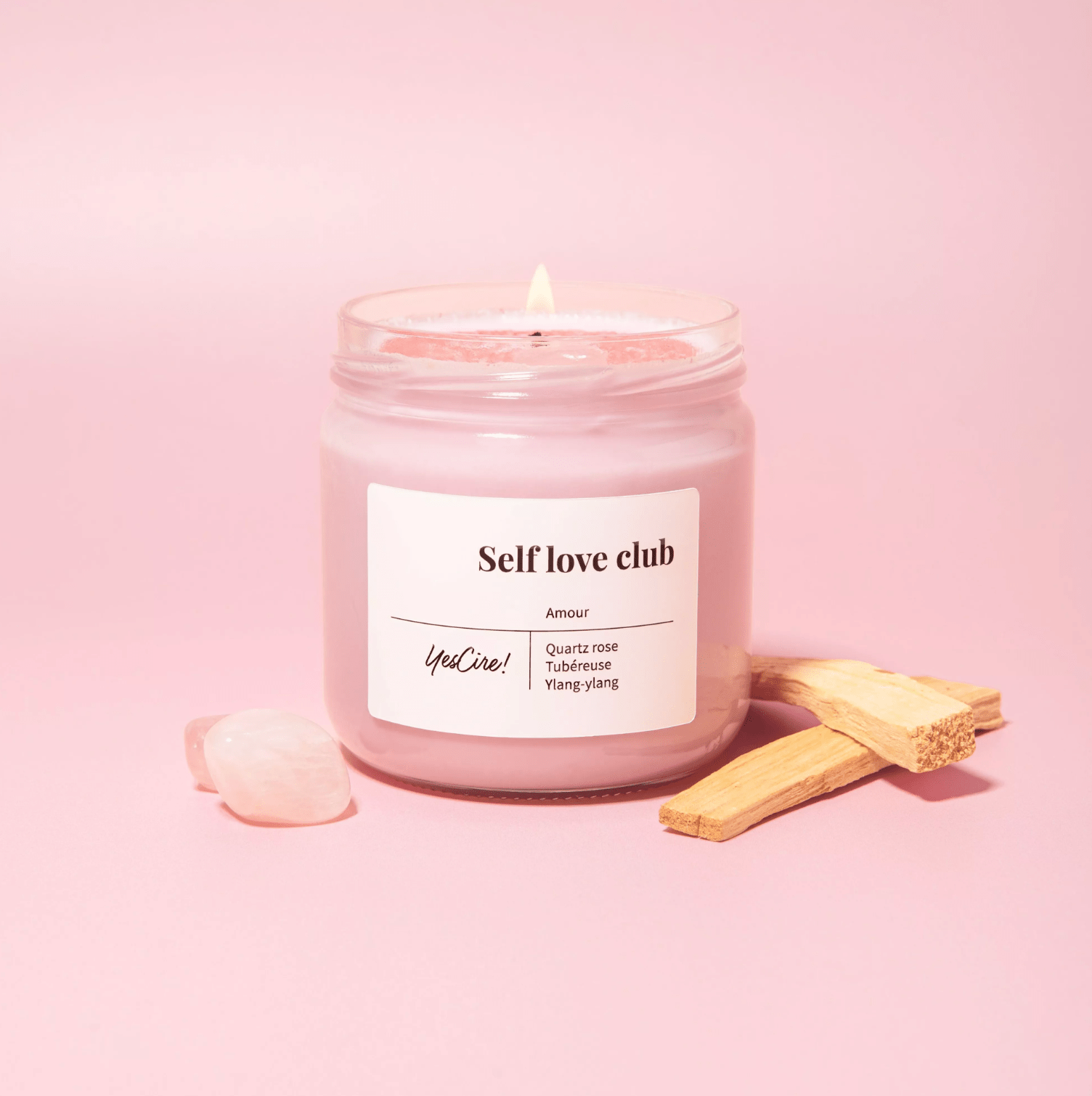 Bougie Lithothérapie Yes Cire - Farfelue