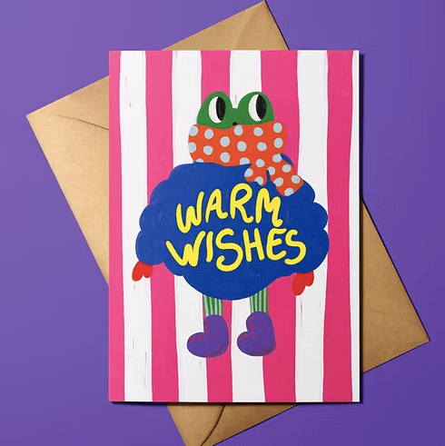 Carte de Voeux Eddie Baehr (avec enveloppe) - Farfelue