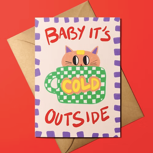 Carte de Voeux Eddie Baehr (avec enveloppe) - Farfelue