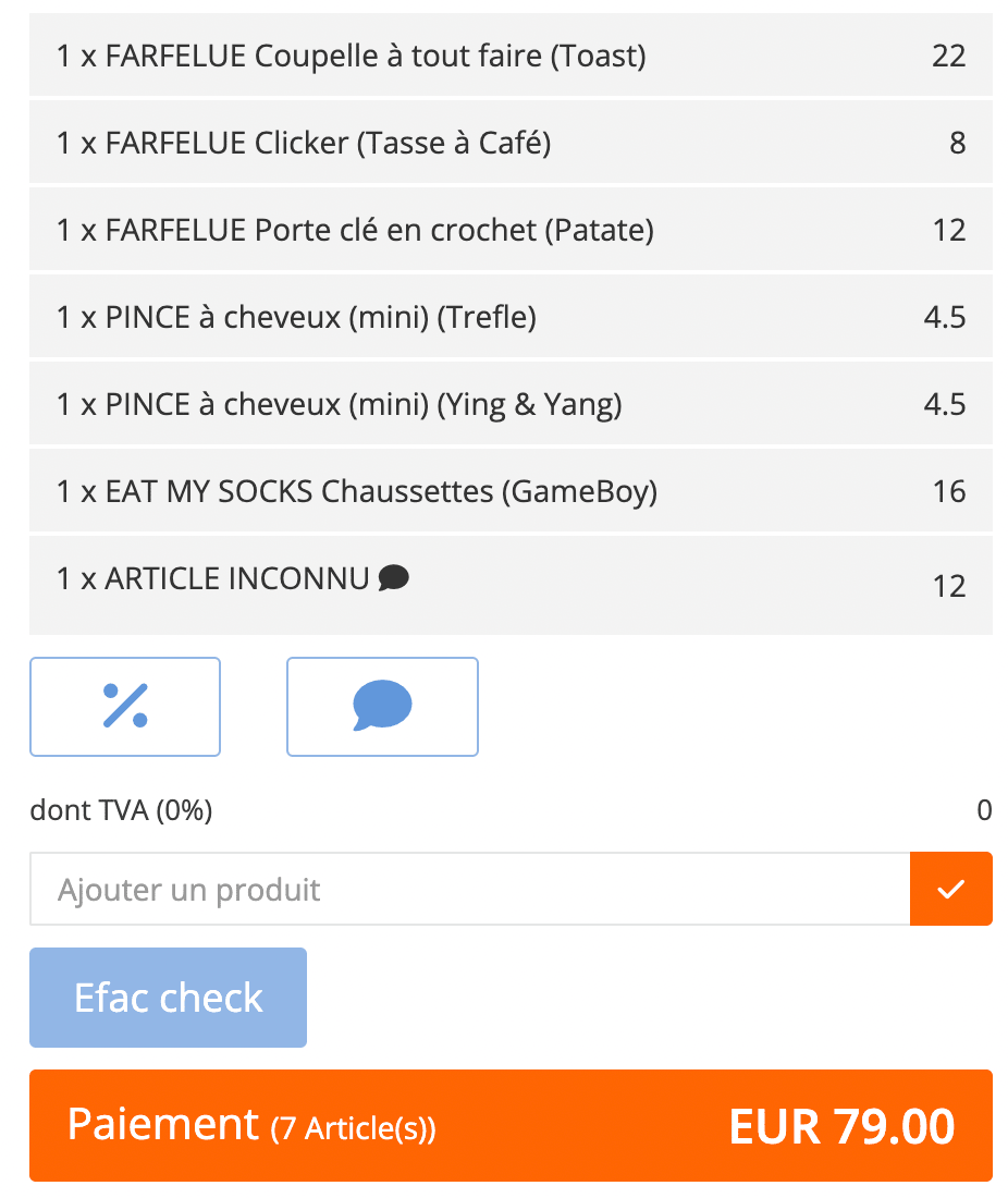 Commande spéciale pour Sylvie - Farfelue