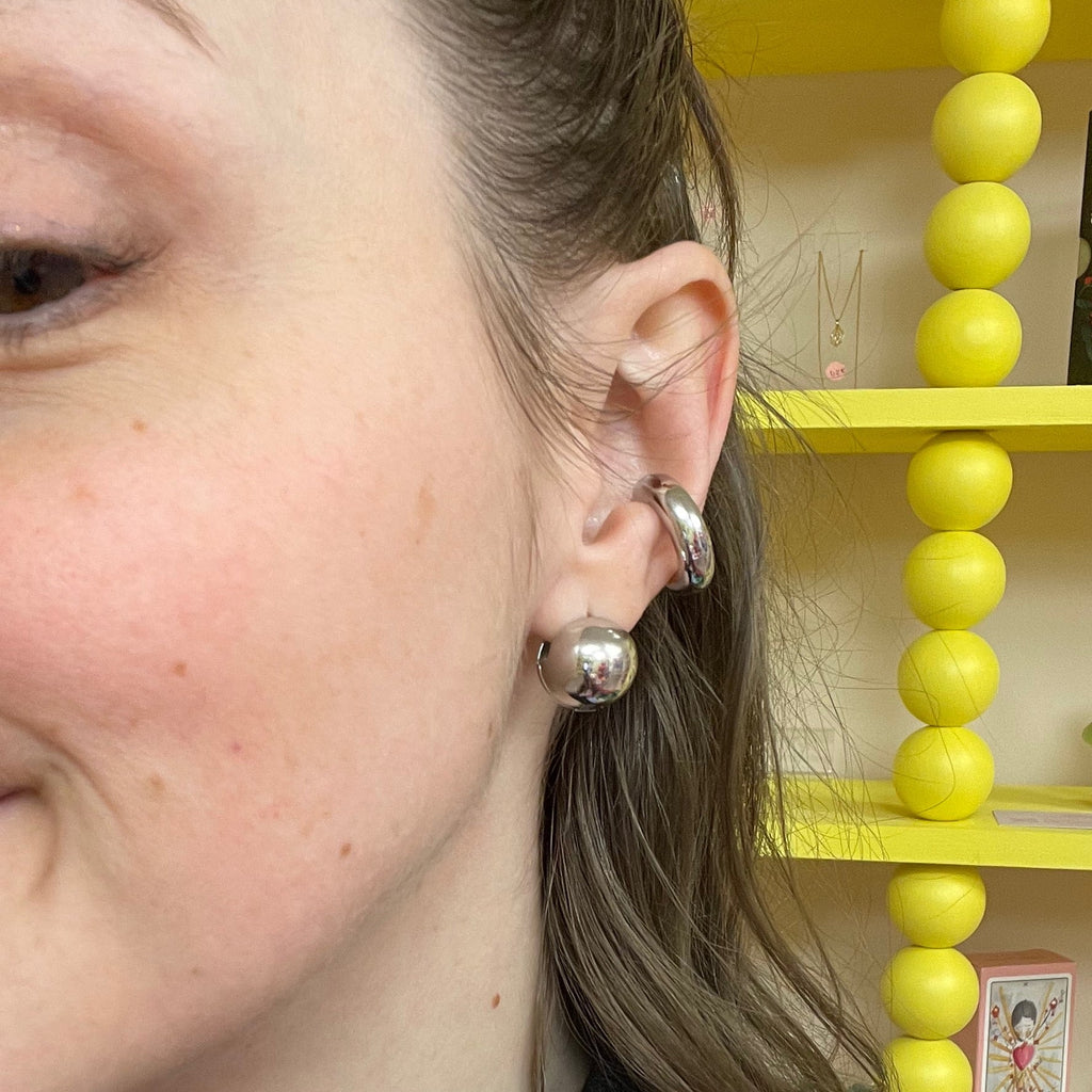 Earcuff / Bague d'oreille en acier inoxydable - Farfelue