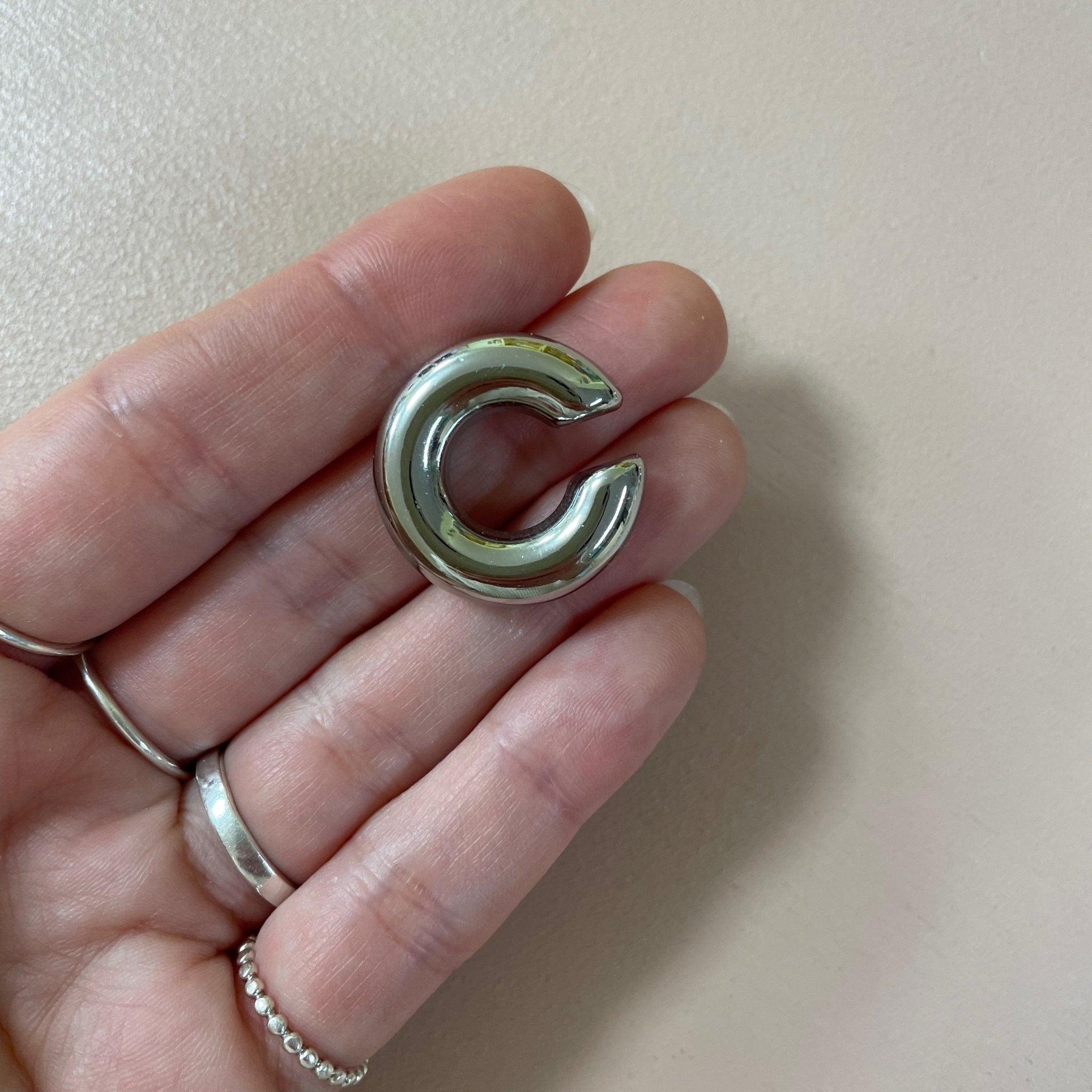 Earcuff / Bague d'oreille en acier inoxydable - Farfelue