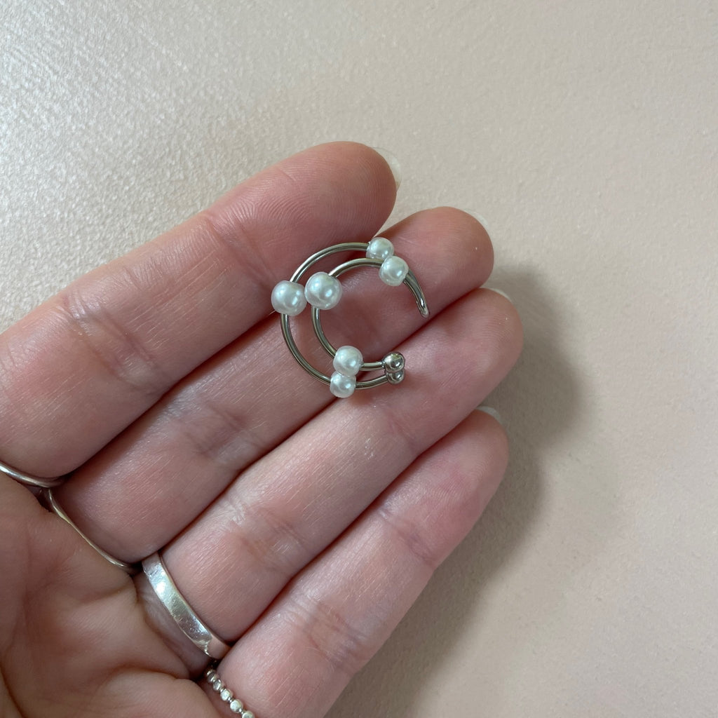 Earcuff / Bague d'oreille en acier inoxydable - Farfelue