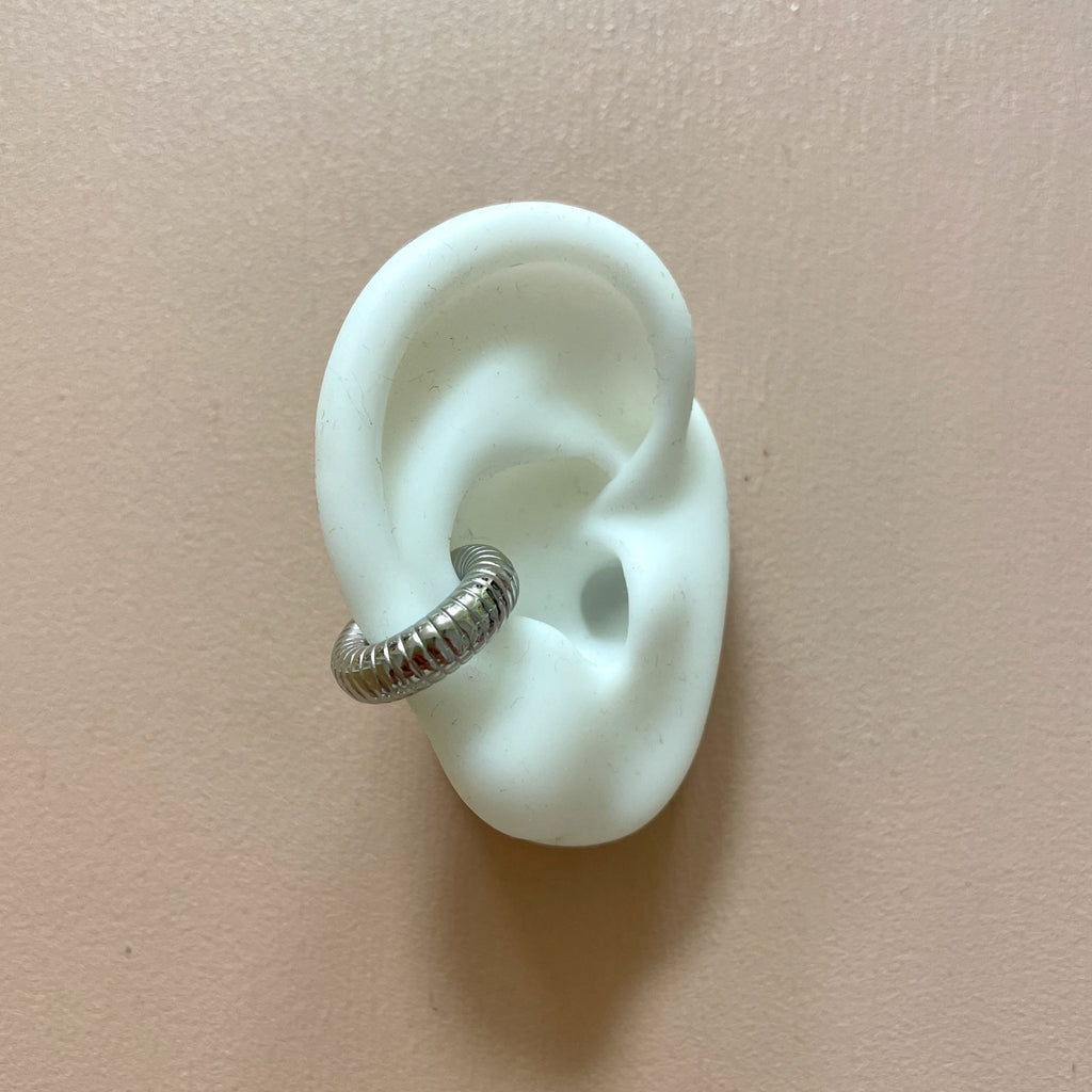 Earcuff / Bague d'oreille en acier inoxydable - Farfelue