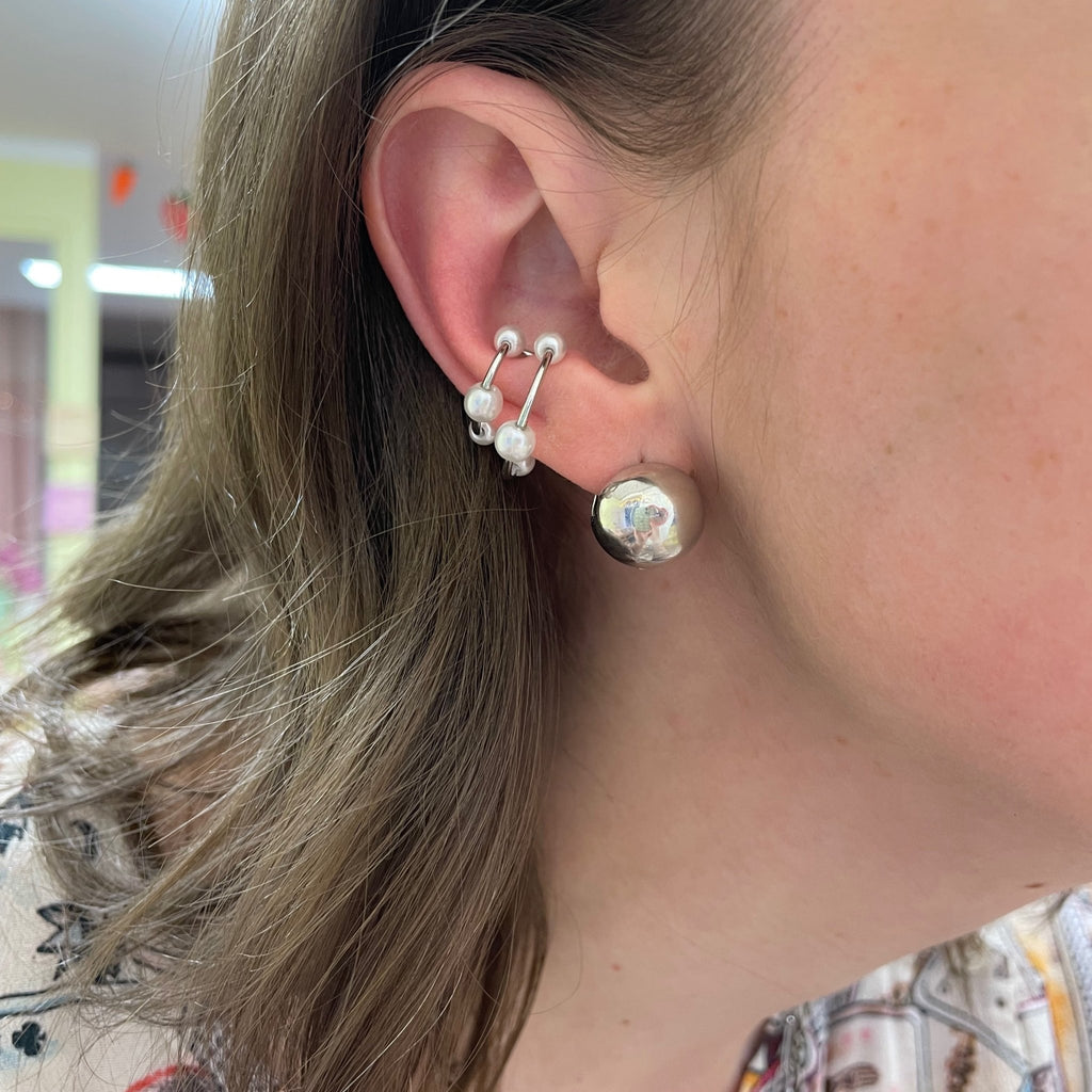 Earcuff / Bague d'oreille en acier inoxydable - Farfelue
