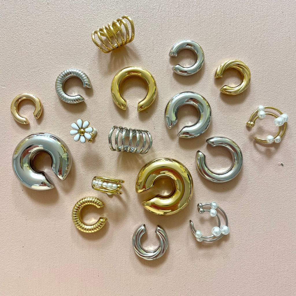 Earcuff / Bague d'oreille en acier inoxydable - Farfelue