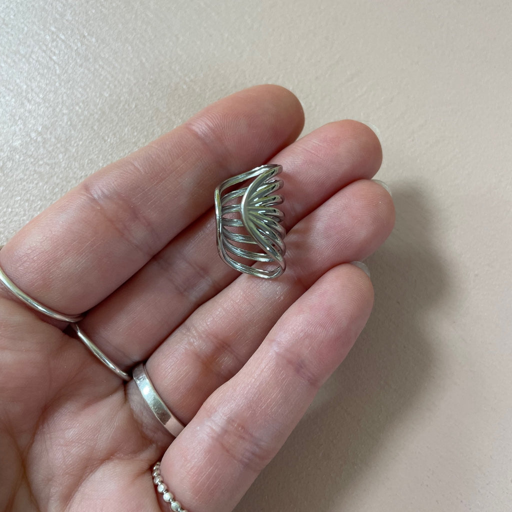 Earcuff / Bague d'oreille en acier inoxydable - Farfelue