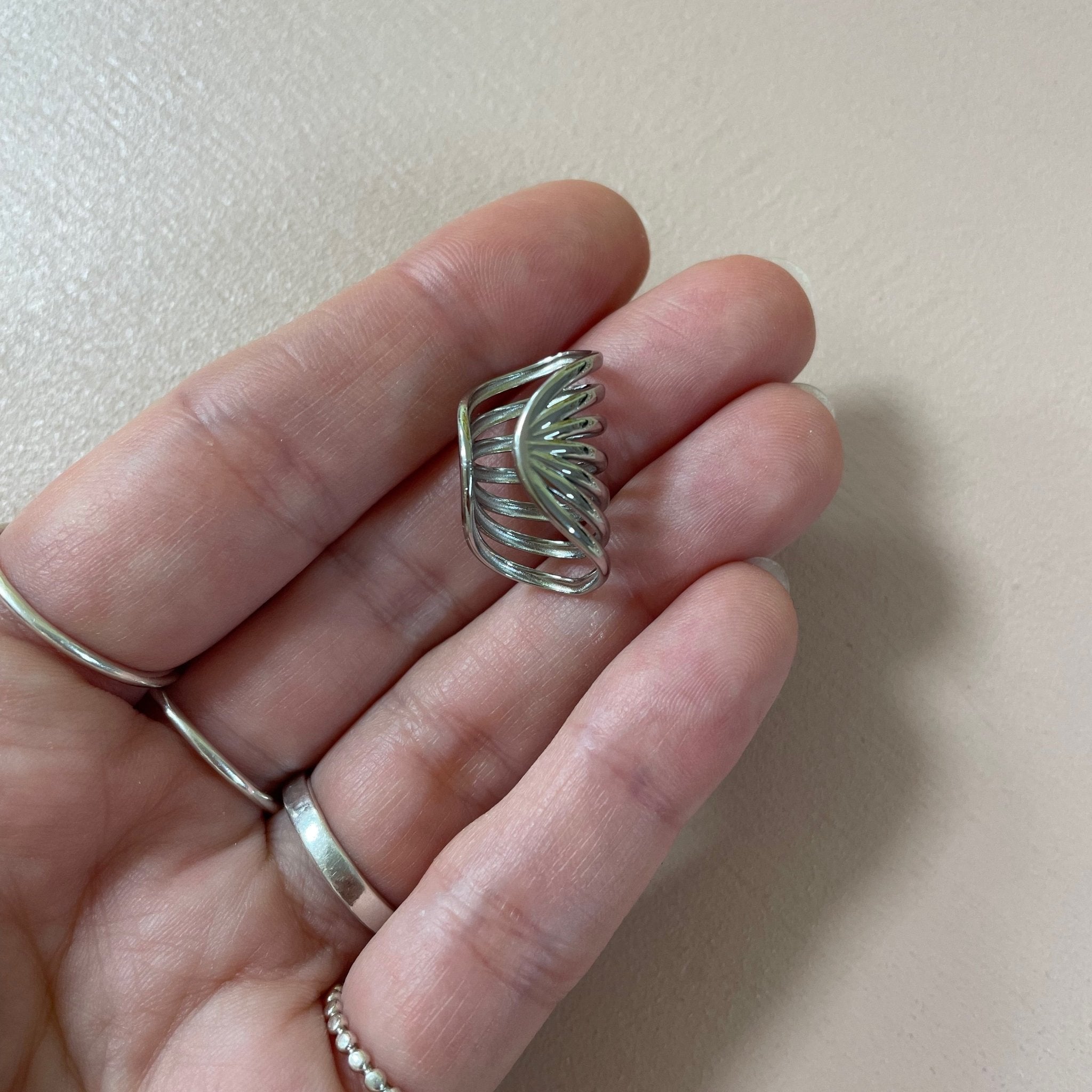 Earcuff / Bague d'oreille en acier inoxydable - Farfelue