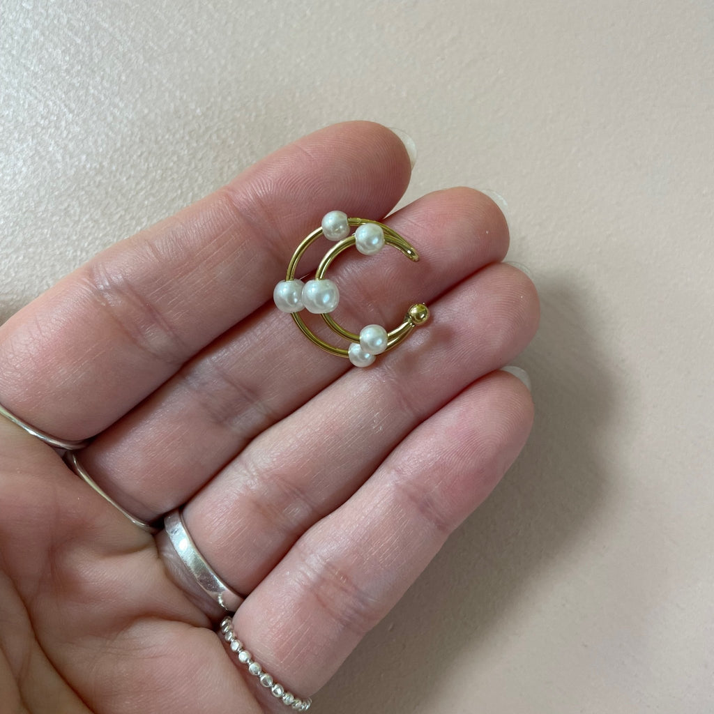 Earcuff / Bague d'oreille en acier inoxydable - Farfelue