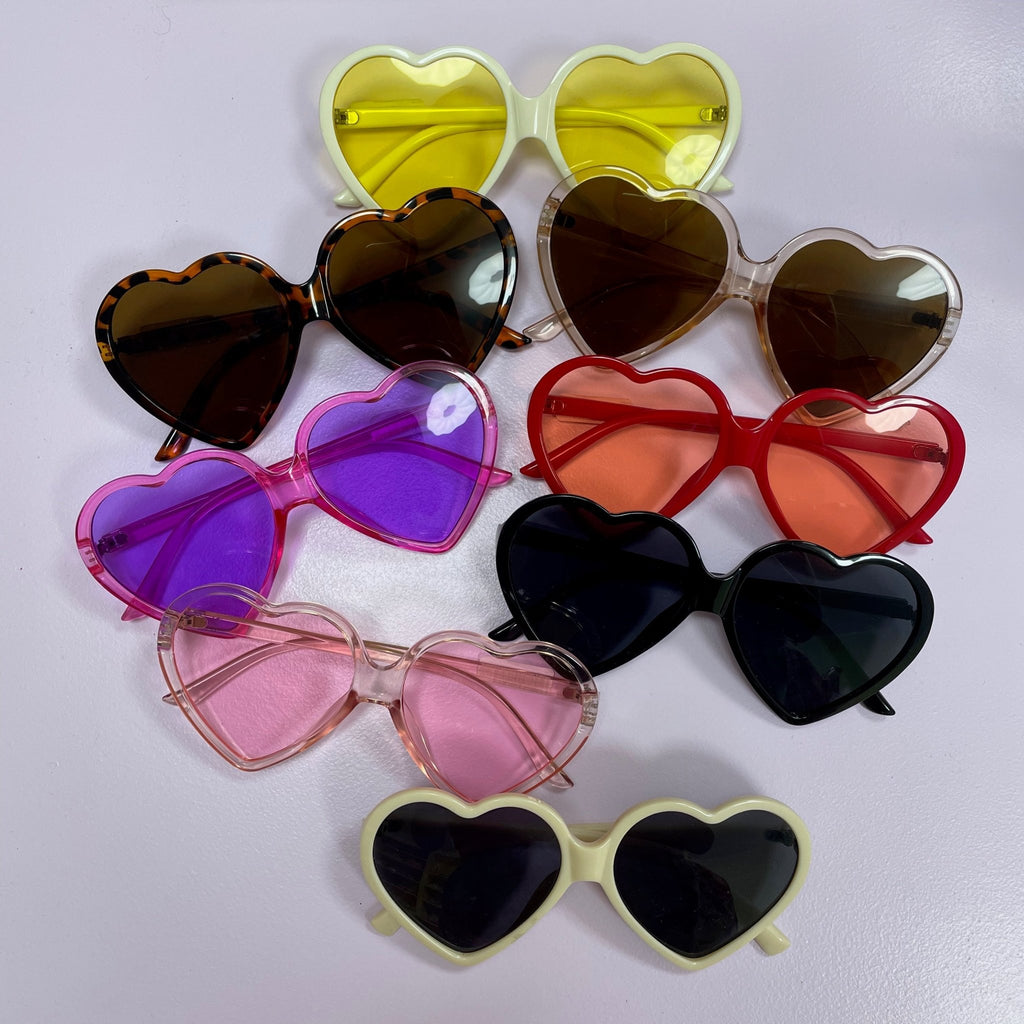 Lunette de soleil en forme de coeur - Farfelue