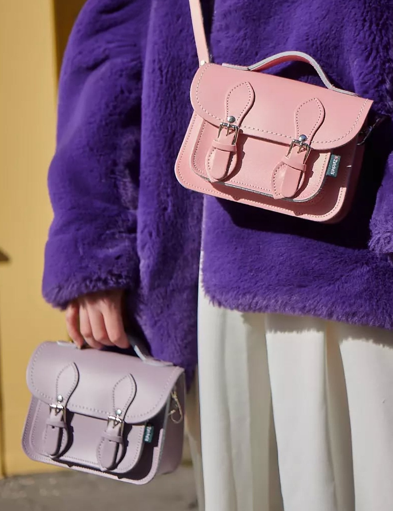 Mini Cartable en cuir - Farfelue