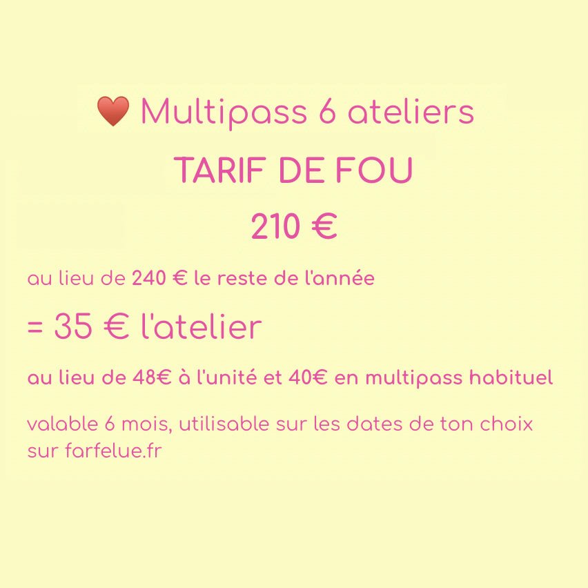 Multipass Poterie OFFRE D'ÉTÉ - Farfelue