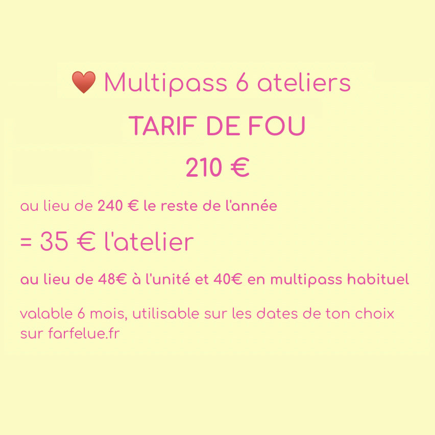 Multipass Poterie OFFRE D'ÉTÉ