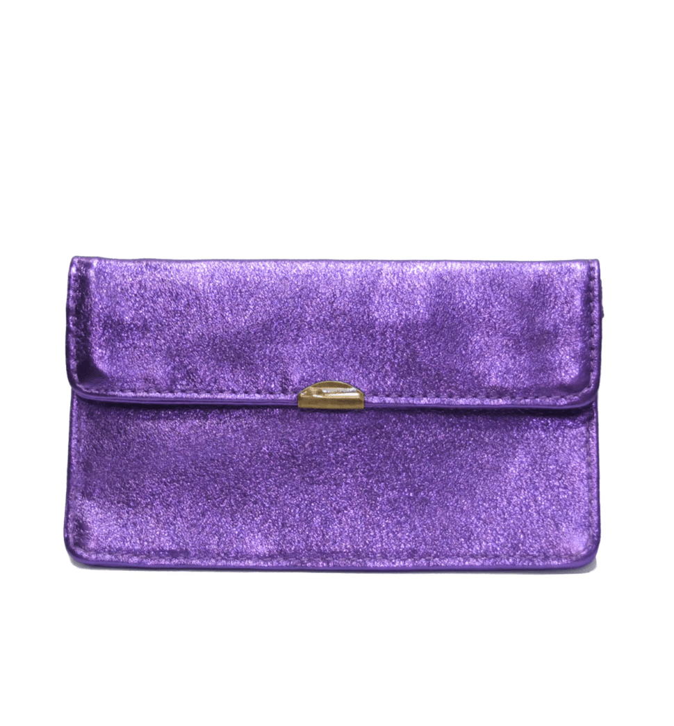 Portefeuille en cuir pailleté - Farfelue