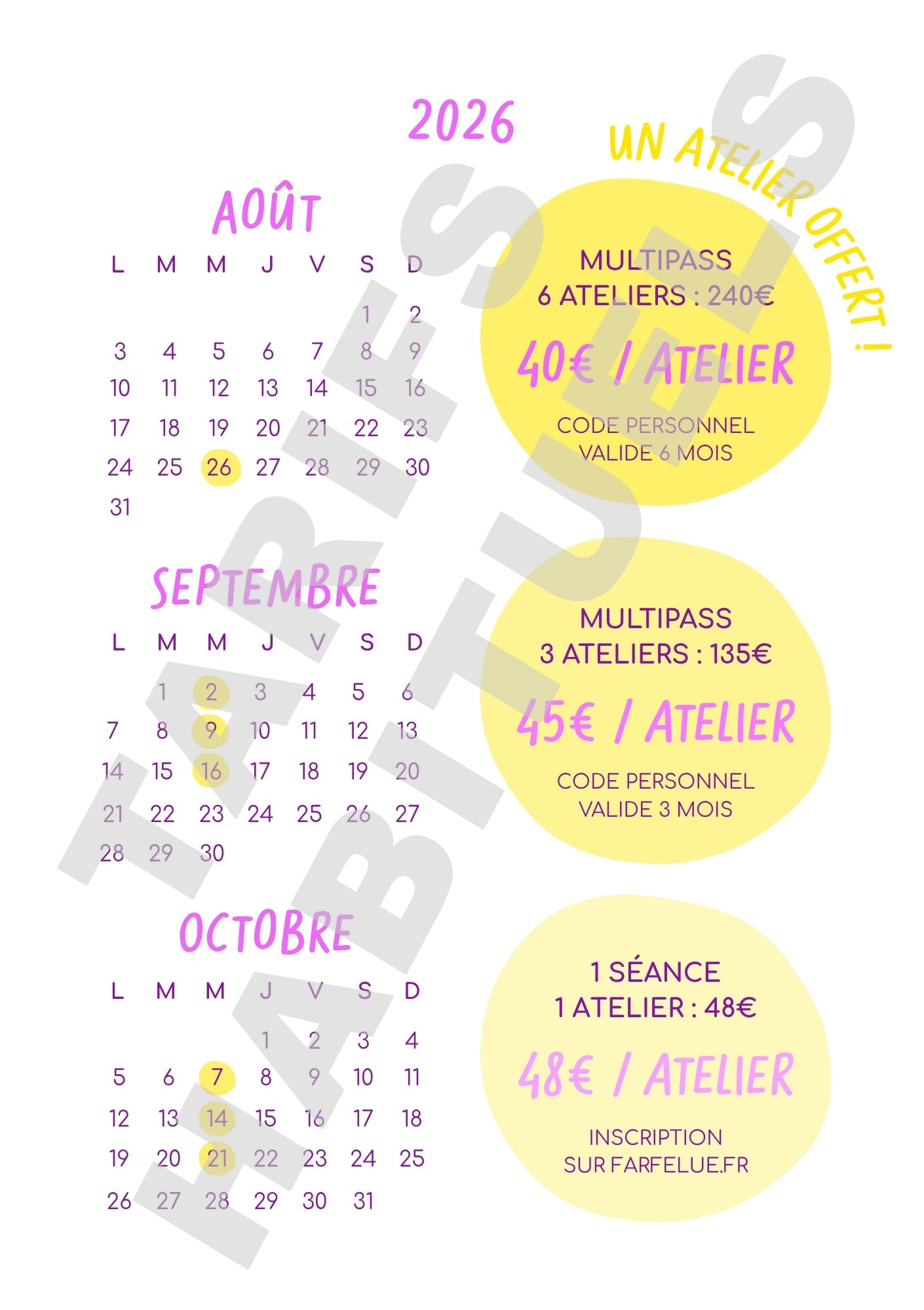 Multipass Poterie OFFRE D'ÉTÉ